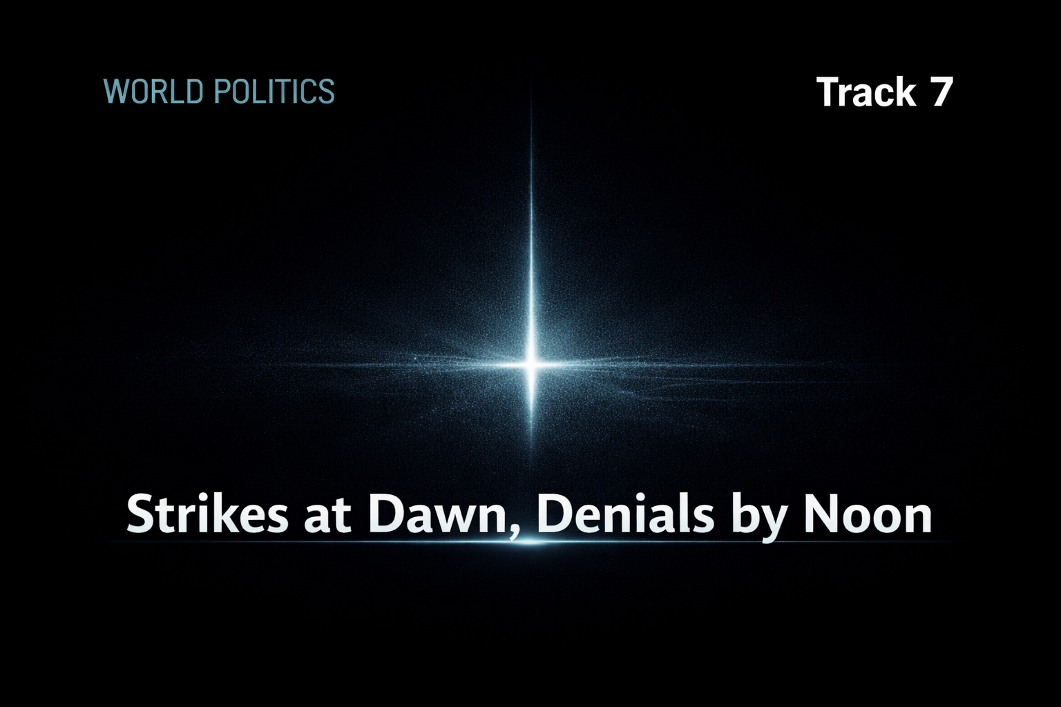 Strikes at Dawn, Denials by Noon